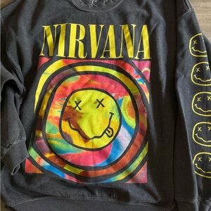 Urban Outfitters Black Nirvana Sweatshirt